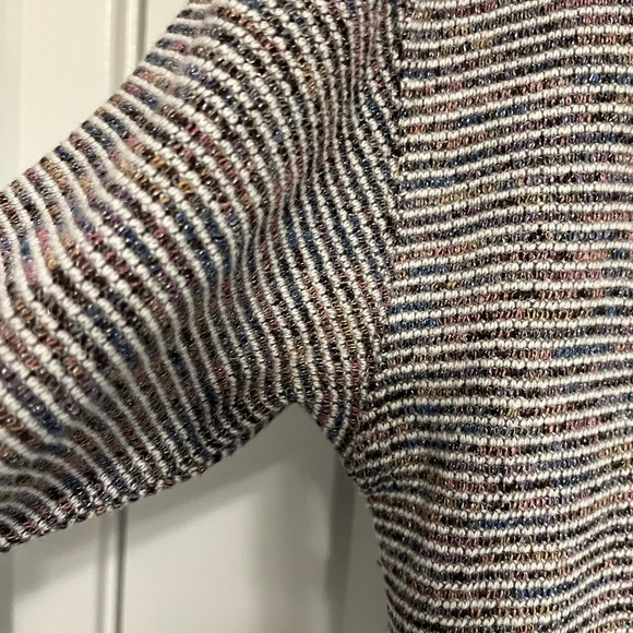 Madewell Rainbow Textured Ribbed Turtleneck Top, size small - Picture 9 of 13